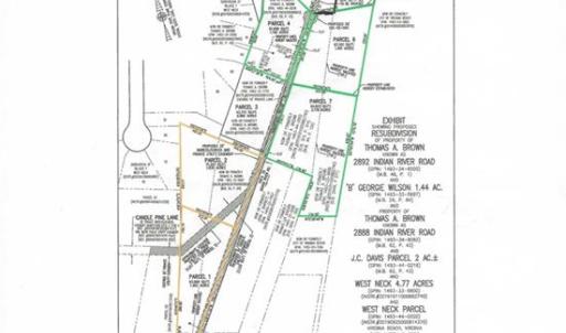 This is the proposed new dividing line change between lots 6 and 7.