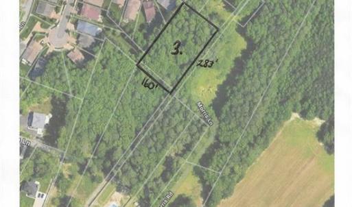 TO VIEW ! The Lane Entrance is just to the east of 2900 Indian River Road, and has a brick column at the front that says Lauren Estates.  You can walk or drive down the lane. This picture  shows the size of the lots in relation to the lot sizes of the lots in the neighborhood next to it.