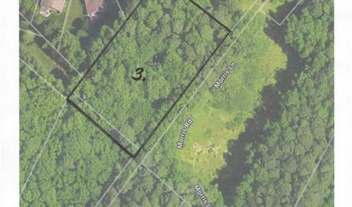Good Aerial View.  Note that the front of this lot is 283' long, almost the length of a football field at 300' ; and is 160 ft deep.