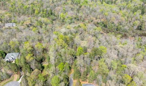 Aerial View of property from above cul de sac looking eastward