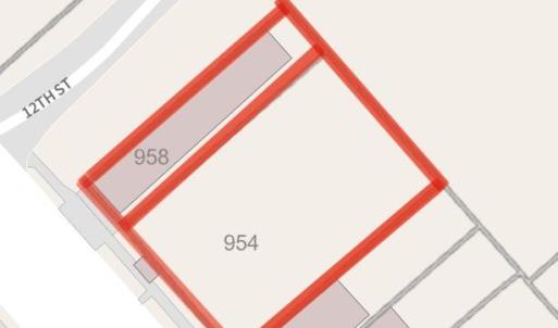 Map of 954 & 958 Ivy Ave
