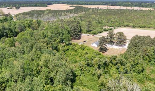 Aerial wooded