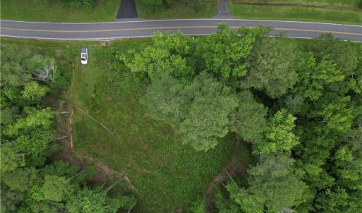 top view of cleared area