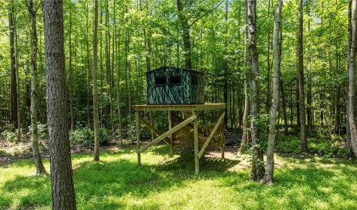 Raised hunting blind