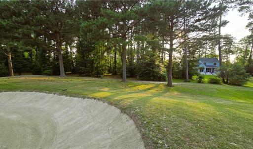 The view of the lot from the fairway of the 6th hole