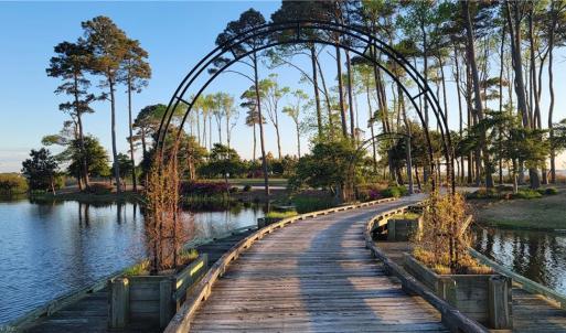 Bridge feature on the course near the lot