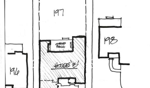 Potential home plan shown on Site Sketch