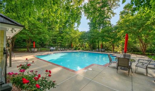 In-ground swimming pool with covered