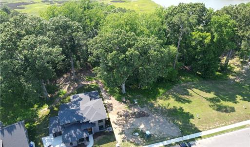 Lot 187 is to the right of the house