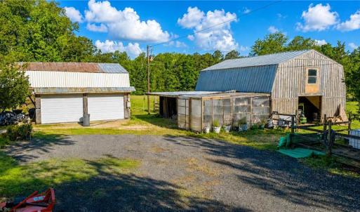 Barn and large storage building