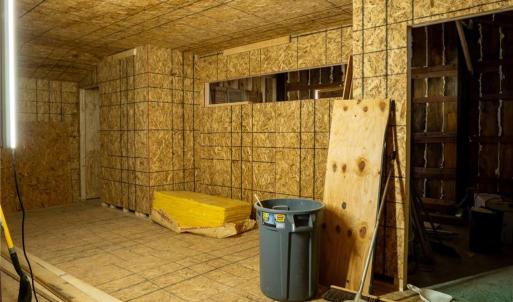 Floored area above the barn