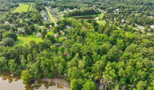 Nice blend of cleard land and mature trees along Powhatan Creek