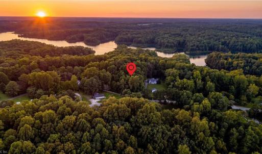 Ariel view with marker to show lot