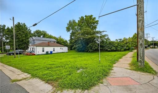 Cleared corner lot