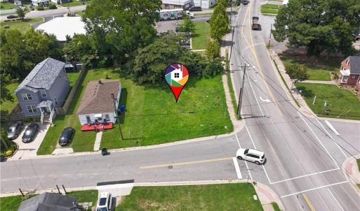 Cleared corner lot