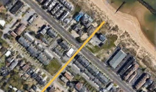 Large lot is 3 blocks from the Bay & has approved plans for a 3 story home with 4 bedrooms, 3.5 baths w/ 2 balconies w/ water views!