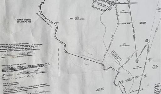 Survey shows Lot #1 and Lot #2 that are included in this listing. Acreage on the survey are slightly more than county tax records show.