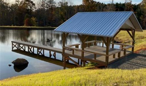 The 2 acre pond is located to right.