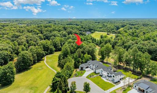 Last lot on the end of the cul-de-sac