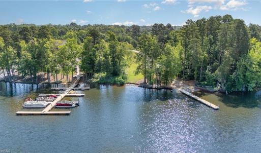 Neighborhood dock and boat ramp