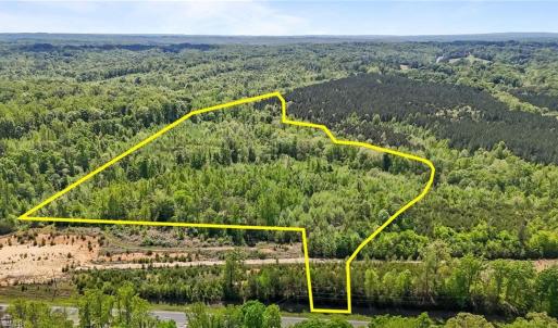 Aerial view of all 3 lots. Lot lines and dimensions are approximate.