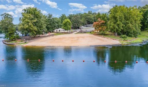 Manmade Sandy Beach and swim area