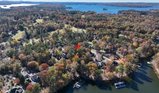Aerial View of Lot from Lake
