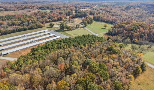 Aerial view of vacant land and farms. Lot lines and dimensions are approximate.