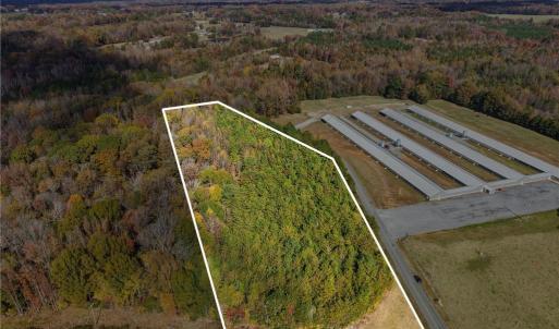 Overhead shot showing the approximate lot dimensions. Perked for a 3 bedroom home