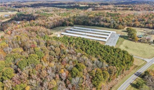 Aerial view of vacant land and farms. Lot lines and dimensions are approximate.
