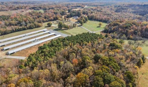 Aerial view of vacant land and farms. Lot lines and dimensions are approximate.