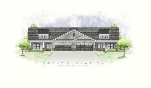 Artist rendering of the single story duplex town home "AA"