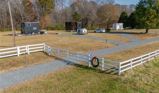 Tiny House/RV sites have septic hookup, electric, and garden space.