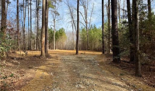 Driveway pushed in and opening for possible homesite has been cleared