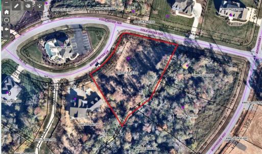 Aerial of Vacant lot