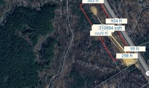 Screenshot of one of the commercial lot with dimensions. Lot lines and dimensions are approximate.