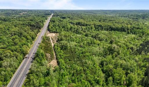 Aerial view of lots. Lot lines and dimensions are approximate.