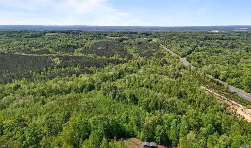 Aerial view of lots. Lot lines and dimensions are approximate.