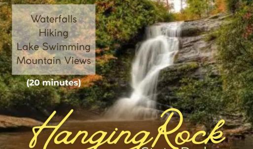 Your future homesite is located only 20 minutes from Hanging Rock State Park! Enjoy outdoor adventures in your own backyard.