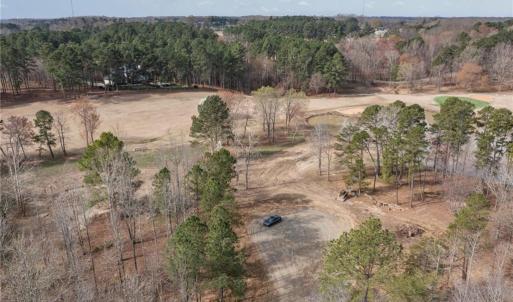 Aerial view of the vacant land.