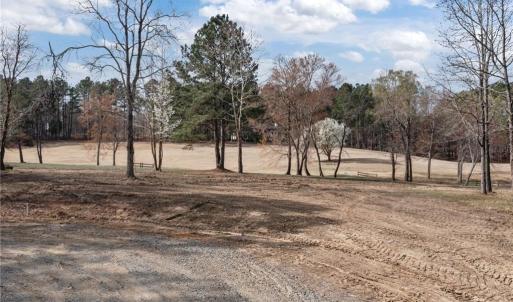 View of lot 54 and the 18th green and fairway in the background.