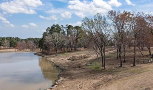 Side view of Lot 54 and the lake.