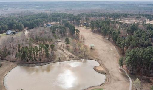Aerial view of Caswell Pines neighborhood.