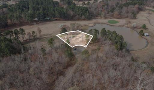 Overhead view showing lot 54. Lot lines and dimensions are approximate.