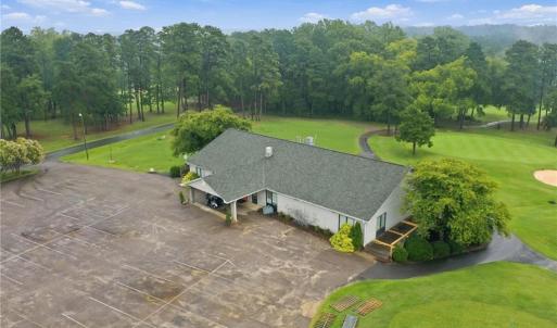 Another aerial view of the Clubhouse at Caswell Pines.