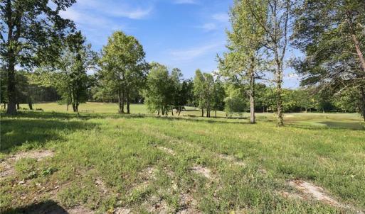 View of the 18th green and fairway with lot 54 in the upper right corner just past the lake.