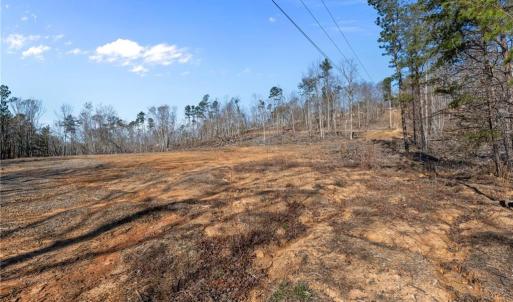 Utility easement near right side of acres being sold