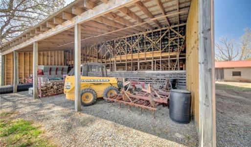 Equipment overhang or animal run-in