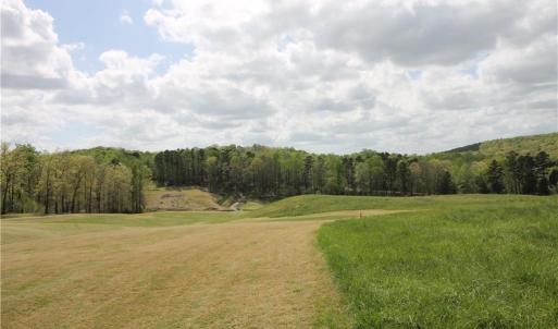 View back down the 8th fairway and the Uwharrie Mountains just to the right