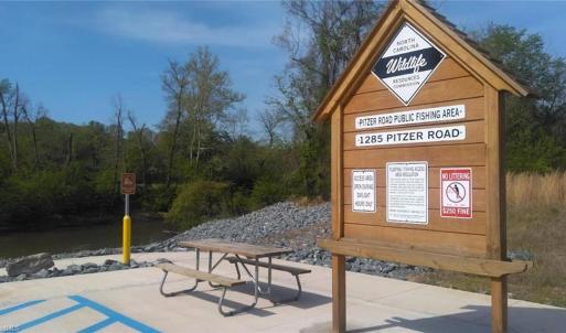 Dan River Access Point downstream from property